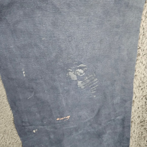 Carhartt Carpenter Jeans Men's 36x32 Work Pants Blue Distressed - Picture 10 of 13